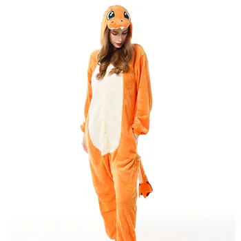 Flanela Za Odrasle Kigurumi Dinozaver Žaba Pingvin Pajama Sleepwear Pyjama Anime Cosplay Ženske Zimsko Oblačilo Živali Risanka Kostum