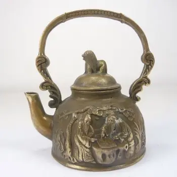 Izdelati Kitajski dosegljivi odlično baker starinski čajnik