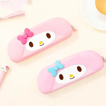 Kawaii Sanrio torbica Pen Cinnamoroll Moja Melodija Pribor Risank Anime Srčkan Lepoto Tiskovine Škatla za Shranjevanje Igrač za Dekleta Darilo