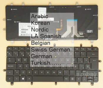 Korejski Belgijska, Švicarska nemščina Tipkovnica Za HP Spectre XT Pro je Ultrabook, Spectre XT Pro 13-B000 Backlit