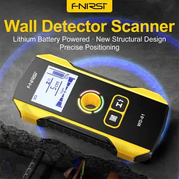 Kovinski/Cable/Les Odkrivanje Finder FNIRSI WD-01 Stenski Detektor Optičnega LCD Osvetljen Steno AC Lesa Stud Zazna Steno, Skenerji