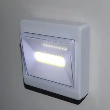 Kvadratni COB Stikalo Luči Noč Svetla LED Luči Potisnite Baterijo v Kuhinji Luč Svetlobe Noč Noč Na Shed Omari Palico Pogon O4J2