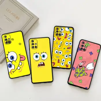 Lepe Risanke SpongeBob SquarePants Primeru Telefon Za Samsung Galaxy A73 A53 A13 A03S A52 A72 A12 A81 A30 A32 A50 A80 A71 A51 A31 5G