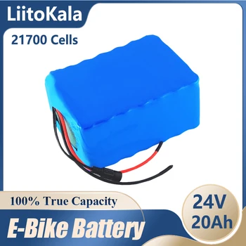 LiitoKala 24V 20Ah 21700 7S4P Litij-ionska Baterija 29.4 V Kolo Skuter Skuter Prenosni Izposoja invalidskega Vozička Baterije Z BMS