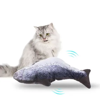 Mačja Igrača Ples Ribe Gibljejo Realne Flopu Ribe Igrače za Mačke Električni Interaktivne Simulacije Mehko 3D USB Ribe Kicker Jjeza Igrača