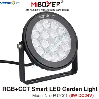 MiBoxer FUTC01 9W RGB+SCT Smart LED Vrt Svetlobe DC24V IP66 Nepremočljiva Prostem Krajine LED Lučka Za 2,4 G Remote, WiFi Glasovni Nadzor