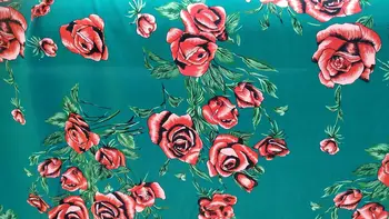 Moda Camellia Cvetlični Peony Cvet Natisnjeni krep de chine Naravnih Mulberry Svile Tkanina Za Ženske obleke Bluzo Stoffa Materiala