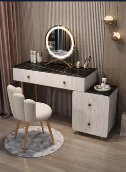 Nordijska luč luksuzni rock krovu jutranje tabela pomnilniška integrirana kabinet sodobno minimalistično toaletno mizico