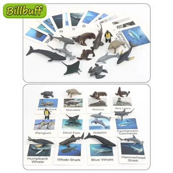 NOVO Simulacija Divje Živali Zoo Kmetiji Morju Dinozavri Model Nastavite S Kartice Številke Začetku Izobraževalne Igrače za otroke Božično darilo