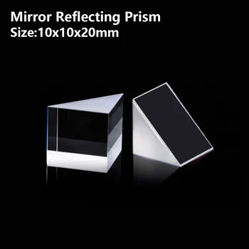 Ogledalo Odraža prizmo Isosceles desnem kotu optičnega bralnika visual kota Zaznavanja prizma, ki Odražajo naklon 90° 10X10X20mm