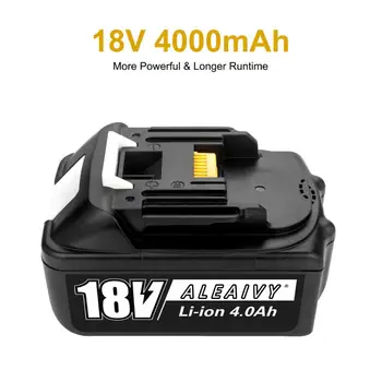 Original 18V 4.0 Ah Akumulatorska Baterija Li-Ion Baterija, Zamenjava napajalnih Baterija za Orodje MAKITA BL1880 BL1860 BL1830+3A Polnilnik