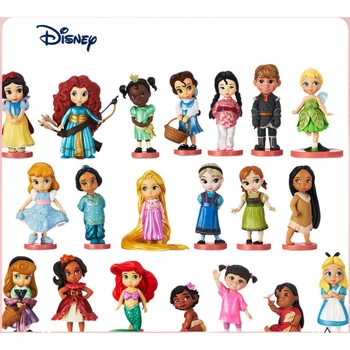 Original Disney Model Risarskega Princesa Igrače za Otroke Strani-me-dol Ornament Elsa Kraljica Dekle Božično Darilo