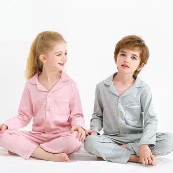 Otroci Pižame Nastavite Dihanje Družino Doma Oblačila, Ki Za Otroke Jeseni, Pozimi Novo Bombaž Fantje In Dekleta, Nove Pižame Sleepwear