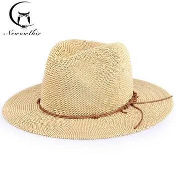 Poletni klobuk novo slame preja gospa je sonce klobuk ，Soncu in ultravijoličnim zaščite，Široko brimmed slamnik