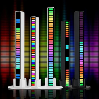 RGB glas nadzorovanih sinhroni ritem lahka glasba vzdušje svetlobe avto namizje induktivna ustvarjalne led pickup svetlobe