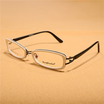 Rockjoy Bela Črna Očala Okvir Ženske Moški Ozko Majhnih Kozarcev za Ženske Modni Očala Nerd Očala za Optične Leče