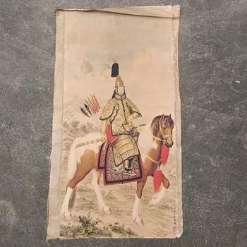 Stare Kitajske kaligrafije se premaknite Ročno Poslikane Človek jahanje konj slikarstvo rezina