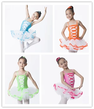Visoka Kakovost Korzet Camisole Tutu Krilo za otroke, Balet Konkurence Fazi Obrabe,Dekleta Plesna Predstava Strokovno Kostum