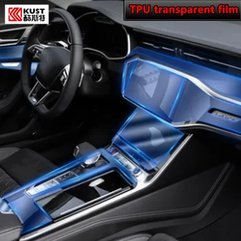 Za Audi S7 RS7 2021 Avto Notranjosti sredinski konzoli, Pregleden TPU Zaščitno folijo Anti-scratch Popravila film Pribor Preuredi LHD