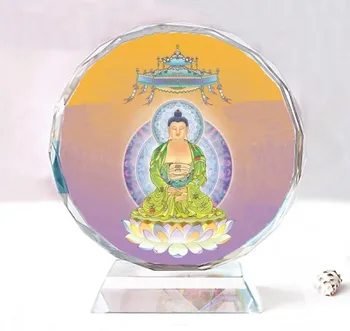 Zdravilo Kralj Bodhisattva Slog 1，Lepe dvostranski kristalno Buda okraski, Rojstni spominkov