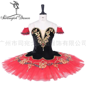 črno rdeča, ne kritika baletni kostumi za ženske paquita strokovno balet fazi tutu kostum palačinka krožnik tutu BT9292